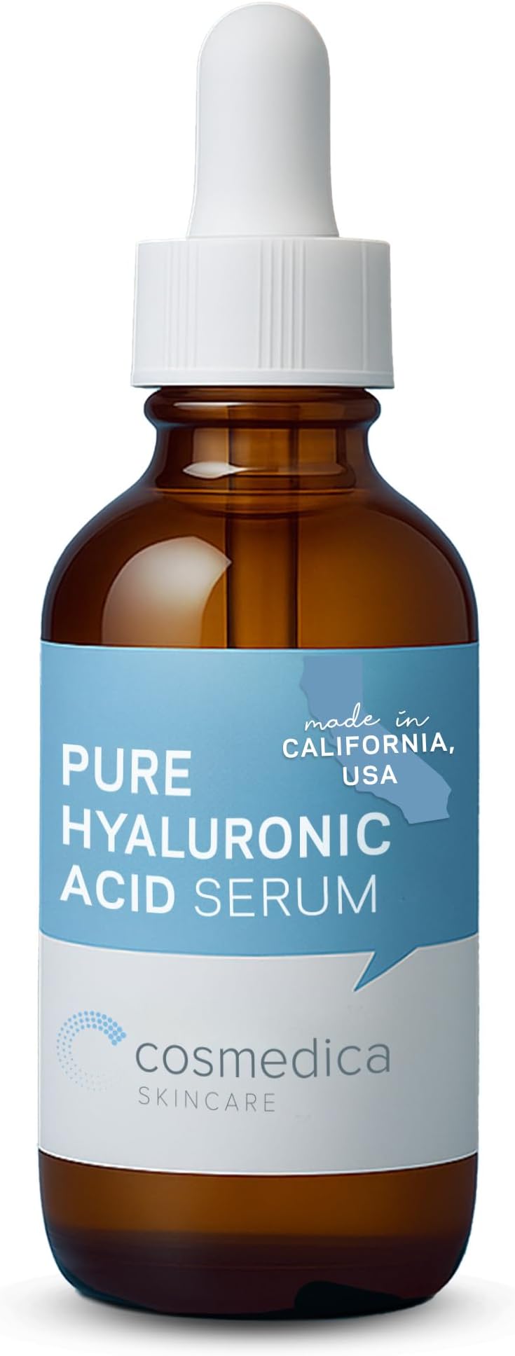 Hyaluronic Acid Serum for Skin-- 100% Pure, Anti-Aging Serum-- Intense Hydration + Moisture, Non-greasy, Paraben-free-Best Hyaluronic Acid for Your Face (Pro Formula) 2 oz