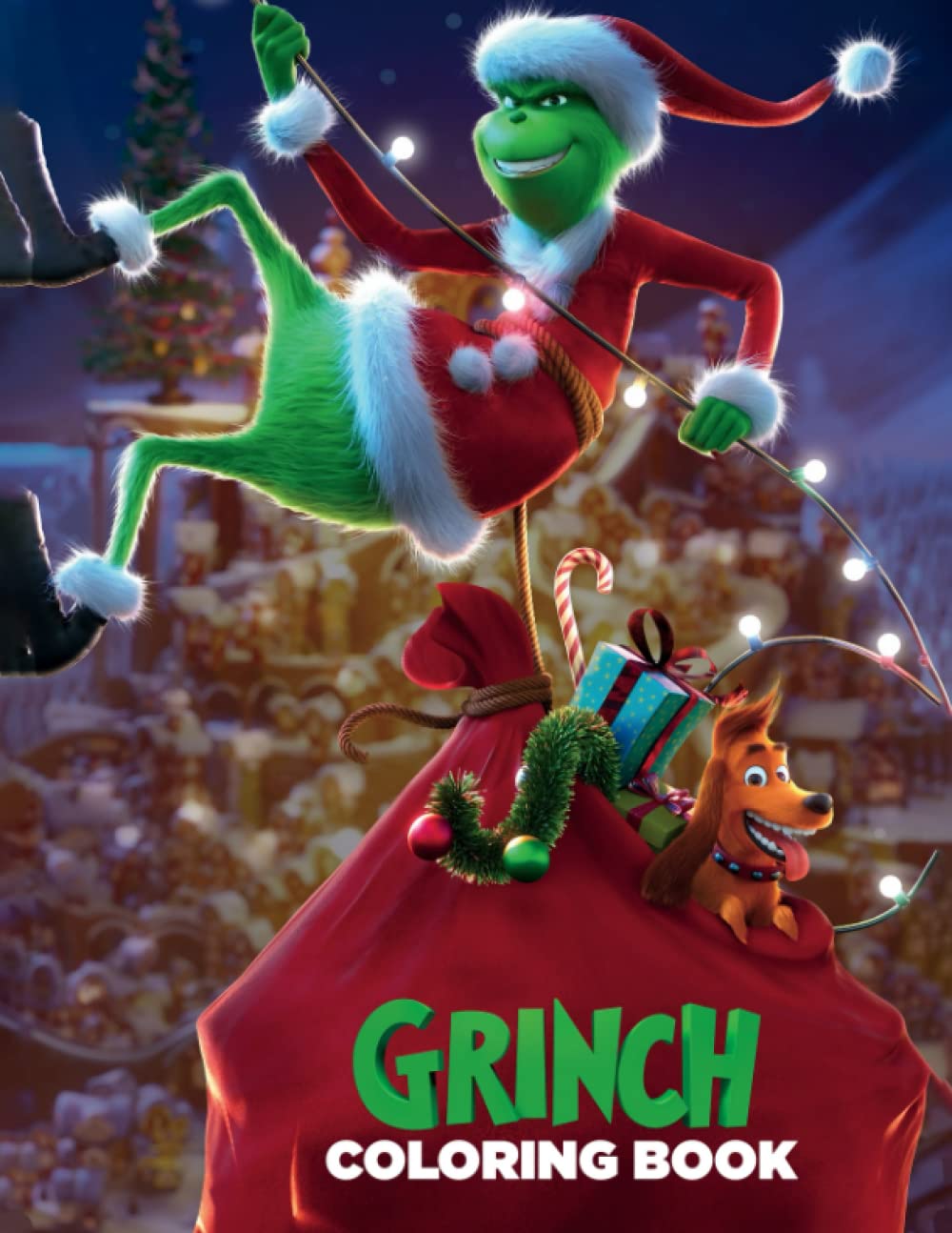 Grinch Coloring Book Filled With 30 High Quality Images Green ...