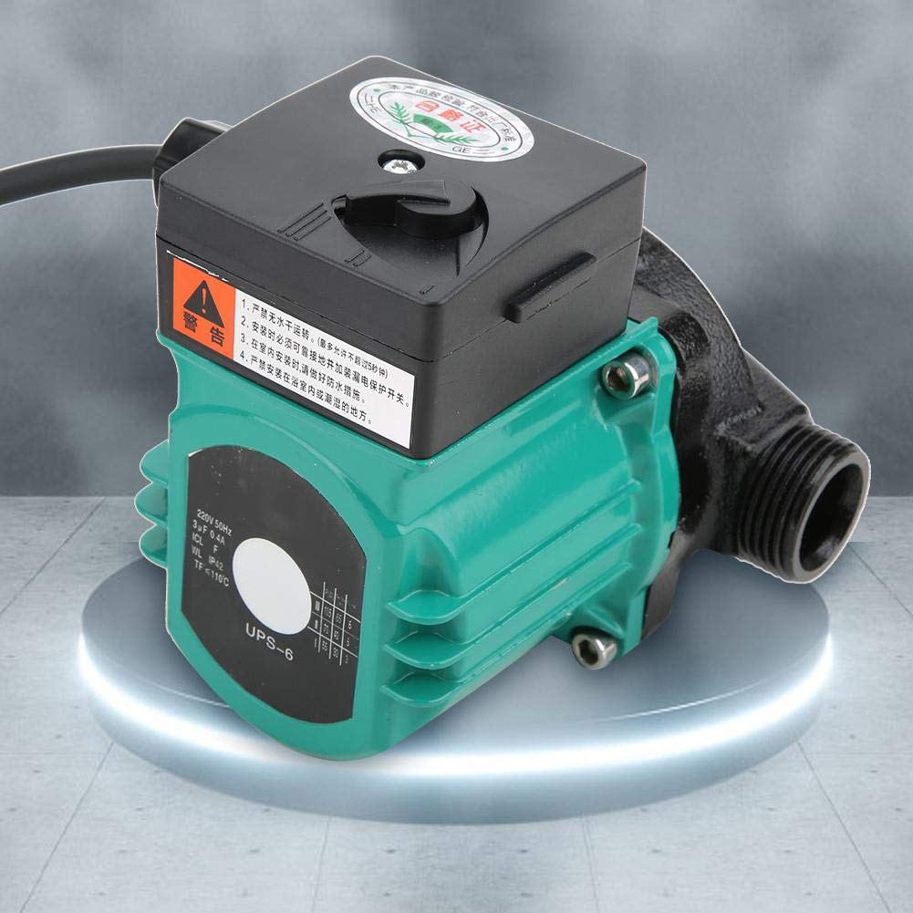 Druckerhöhungspumpe, lautlos, automatisch tragbar, extrem leise mit Kupferdrahtmotor 220 V/50 Hz 0,4 A 100 W 3/4 Zoll, Wasserpumpe