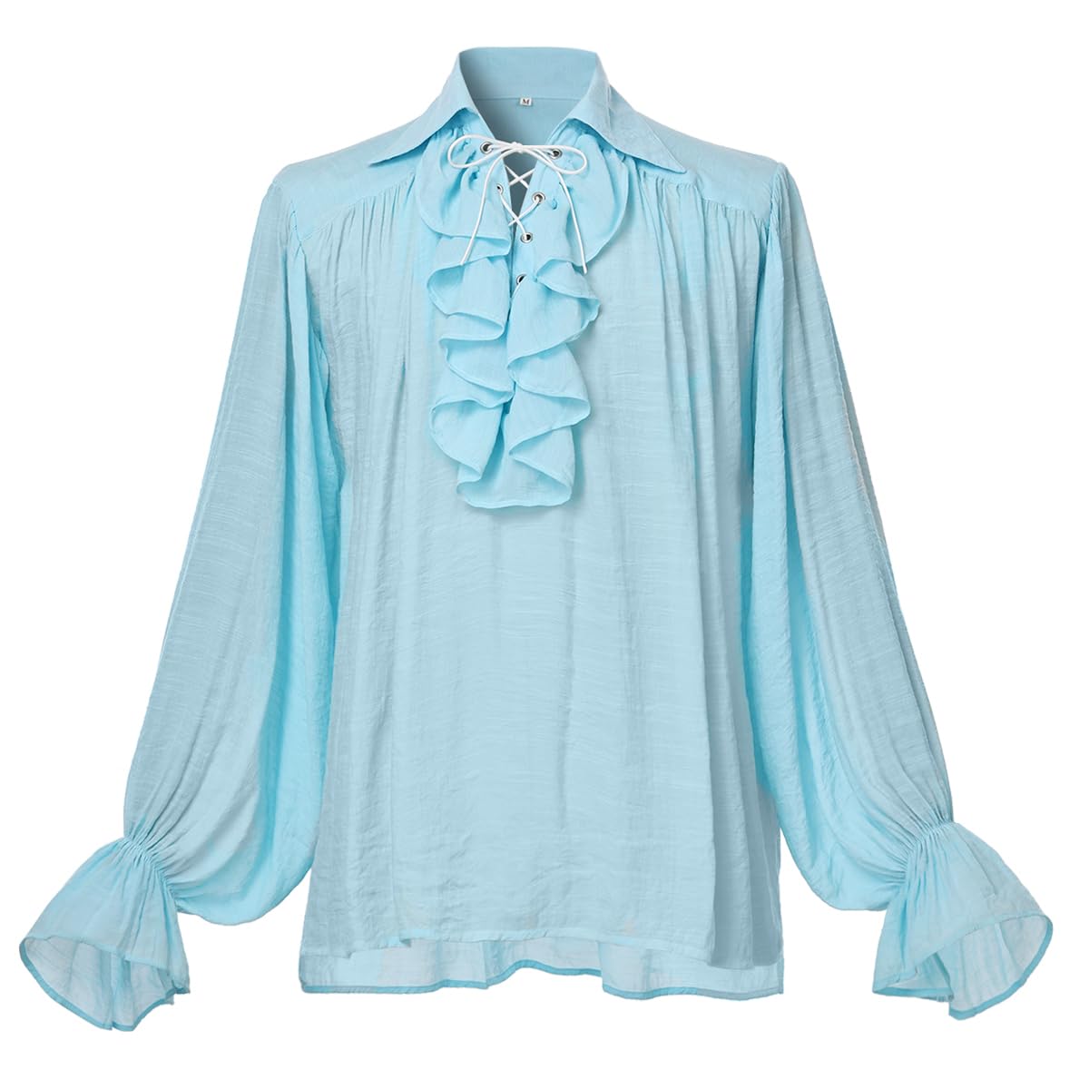 GRACEART Men Medieval Pirate Shirt Women Vampire Renaissance Shirts Nordic Captain Victorian Tops