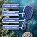 UNbrush Mini Holiday Hair Brush for Pain-Free Brushing On All Wet/Dry Hair Types — Mini UNbrush Detangling Brush with Durable Anti-Static Bristles, Lightweight & Vented — Christmas Hair Care Gifts