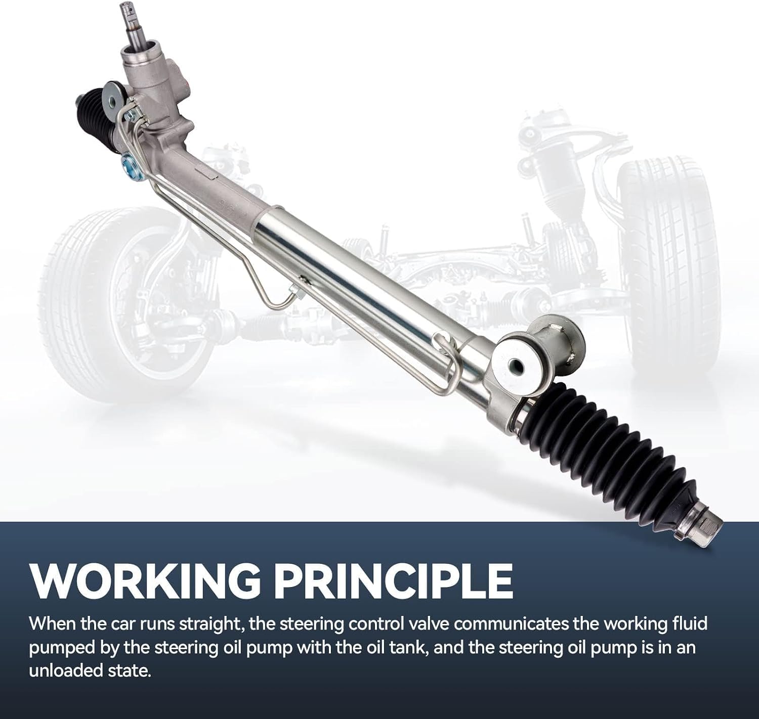 Complete Rack and Pinion kit for Trailblazer/Envoy 02-09,Rainier 04-07,Bravada 02-04,Ascender 03-08,9-7x 05-09, Power Steering Rack and Pinion Assembly OEM Replace 22-1014, 26101416
