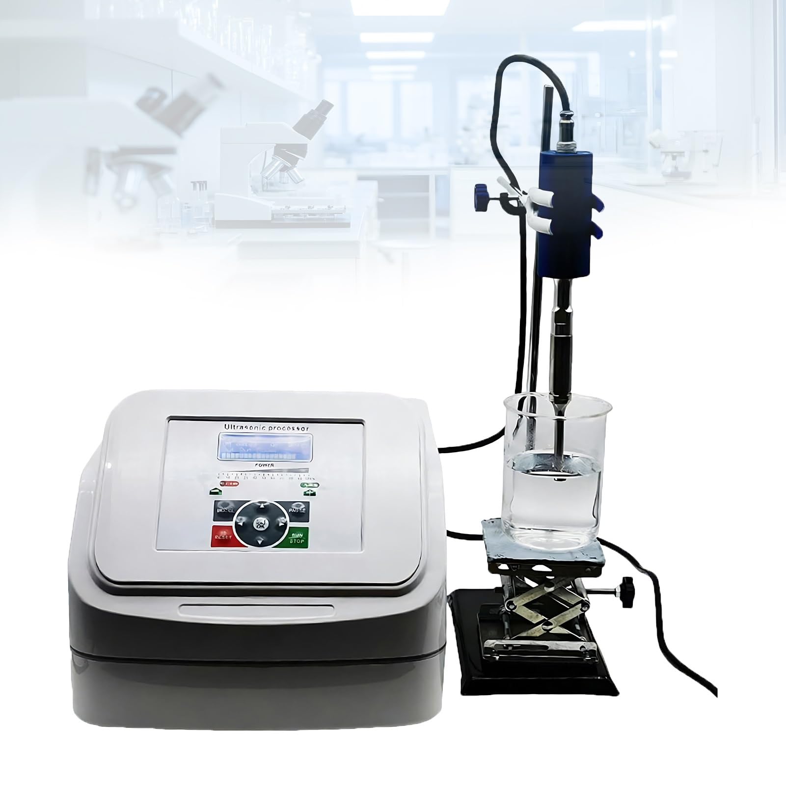 Ultraschall Homogenisierungssystem 800W 20kHz Laborprozessor mit Titanlegierung TC4 Sonde 1-500ml Forschungsgerät für Molekulare Dispersion und Zellunterbrechung