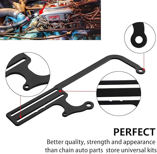 Miniatura 5 de Shkalacar 304147 Soporte de montaje de cable del acelerador del carburador EZ-EFI Kit de montaje de cable de reemplazo para GM700R4