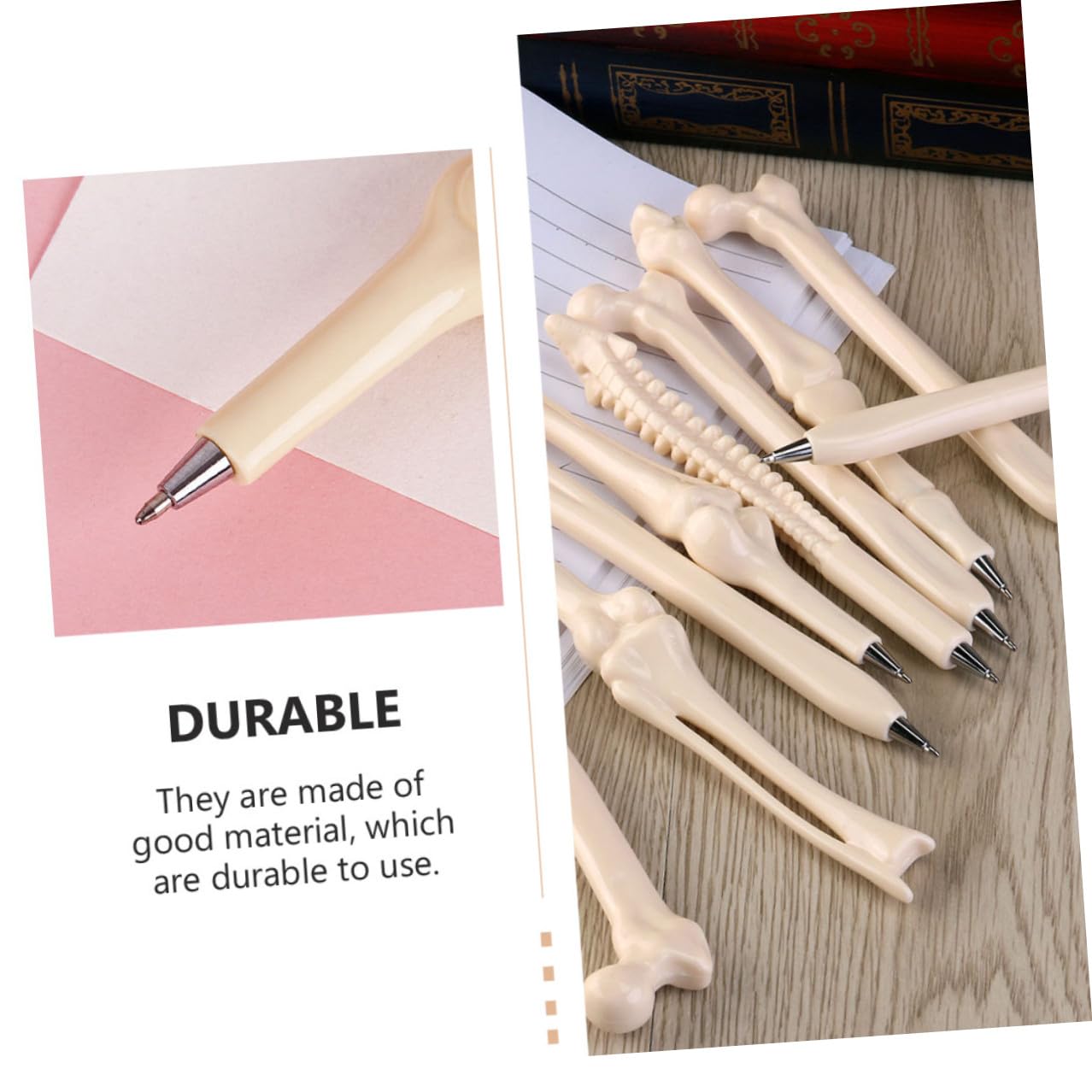 Housoutil 6 Set Penne Punta Fine Design per Halloween Materiale Durevole e Resistenti al Gadget Divertente per Studenti e Feste