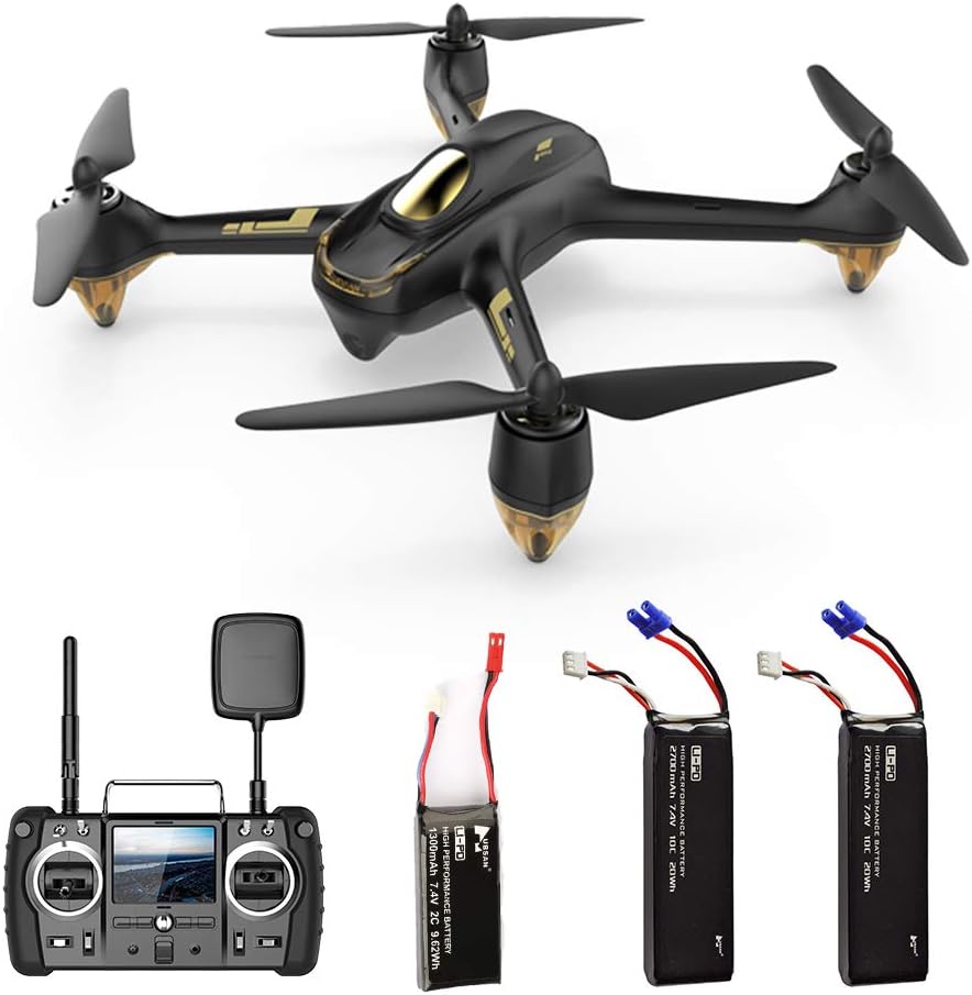 HUBSAN H501SS X4 Pro GPS Drone with 1080P HD Camera 5.8G FPV 6-Axis Gyro 4 Channel RC Quadcopter, Brushless Motor Auto Return Home, Two Batteries