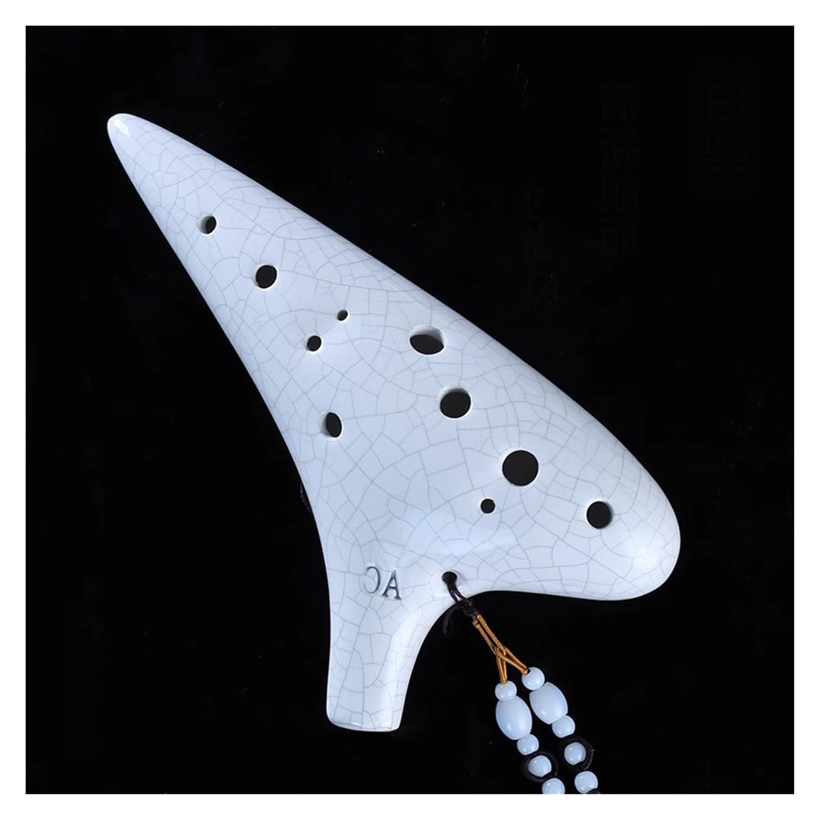 Una flauta de cerámica única y natural en forma de Ocarina for principiantes Ocarina de 12 agujeros for principiantes, clave C alto, doce agujeros, CA Tao Xun, instrumento for estudiantes de escuela p