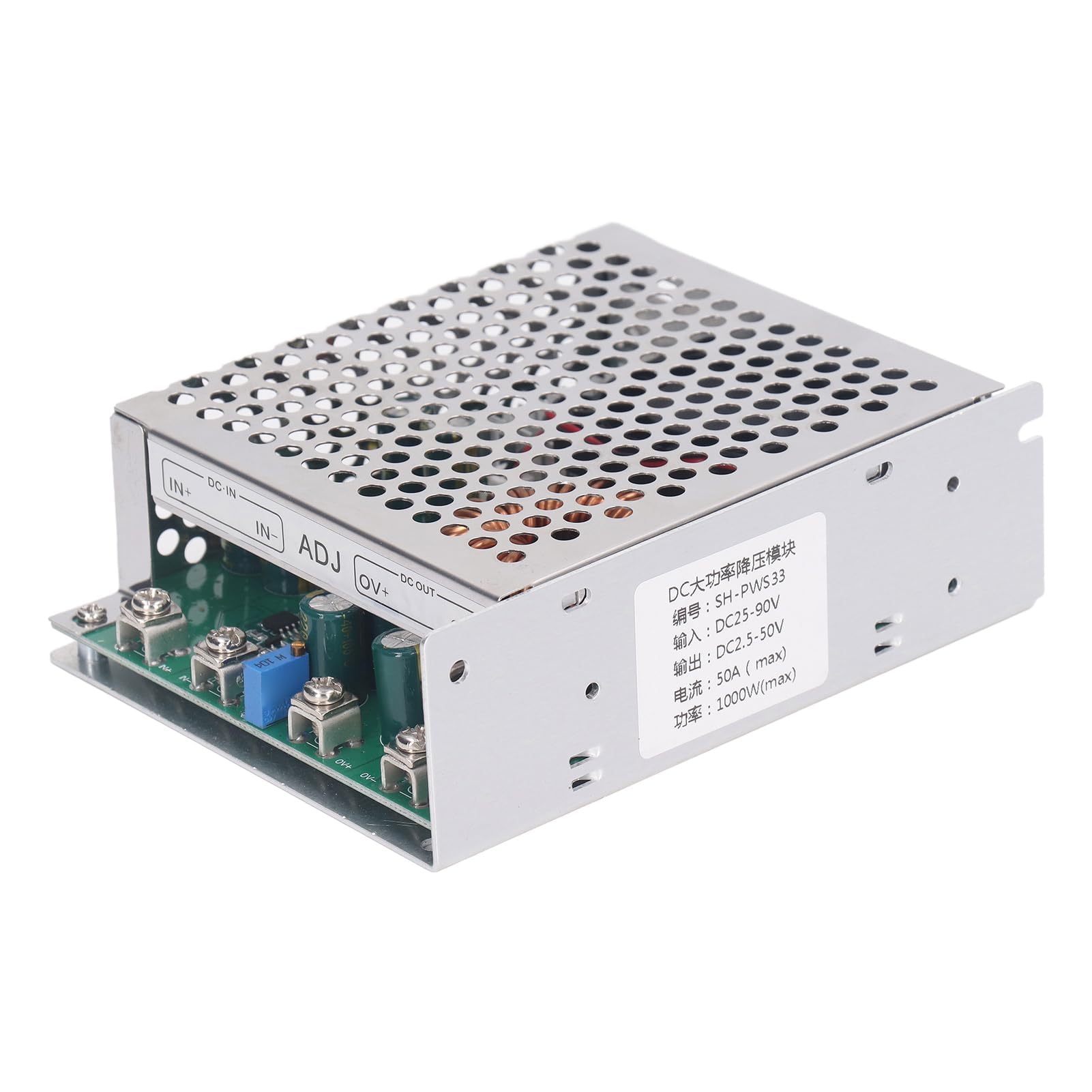 Photo 1 of 1000W DC DC Module 50A Output Converter with Cooling Fan Stable Output Multi Functional Aluminum Alloy PCB