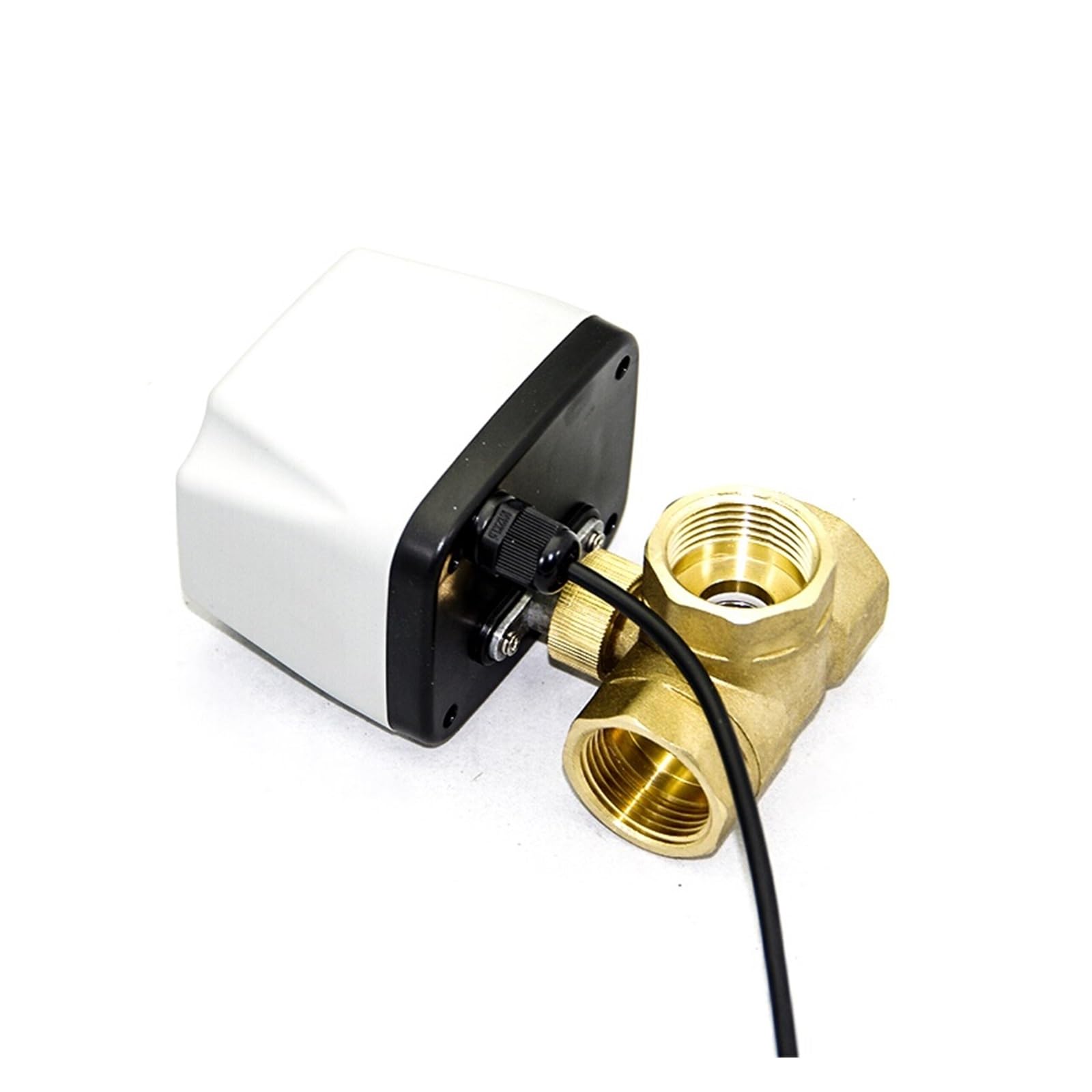 Válvula motorizada 3 vias 1/2“ 3/4” 1“ 2 pulgadas Válvula de bola motorizada de 3 vías Válvula de bola eléctrica Válvula de bola de latón Control bidireccional de tres líneas ( Size : 1-1/4" , Color :