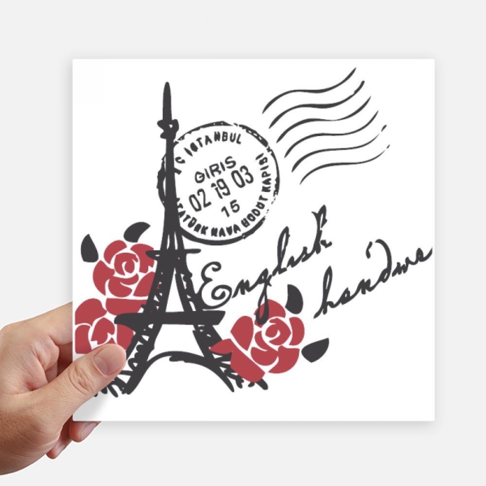 Timbre autocollant carré de 20 cm pour personnaliser votre valise et PC portable