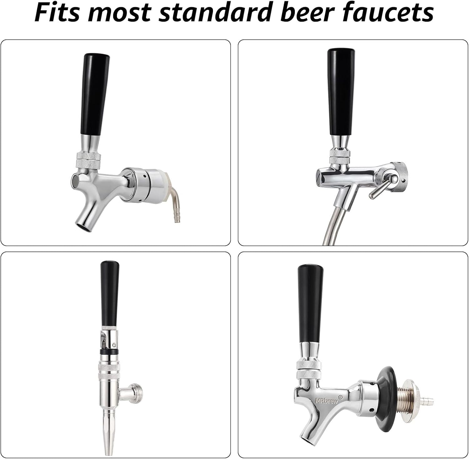 MRbrew 2 Pcs Plastic Beer Tap Handles, 3/8'' Thread Beer Faucet Handles image 4