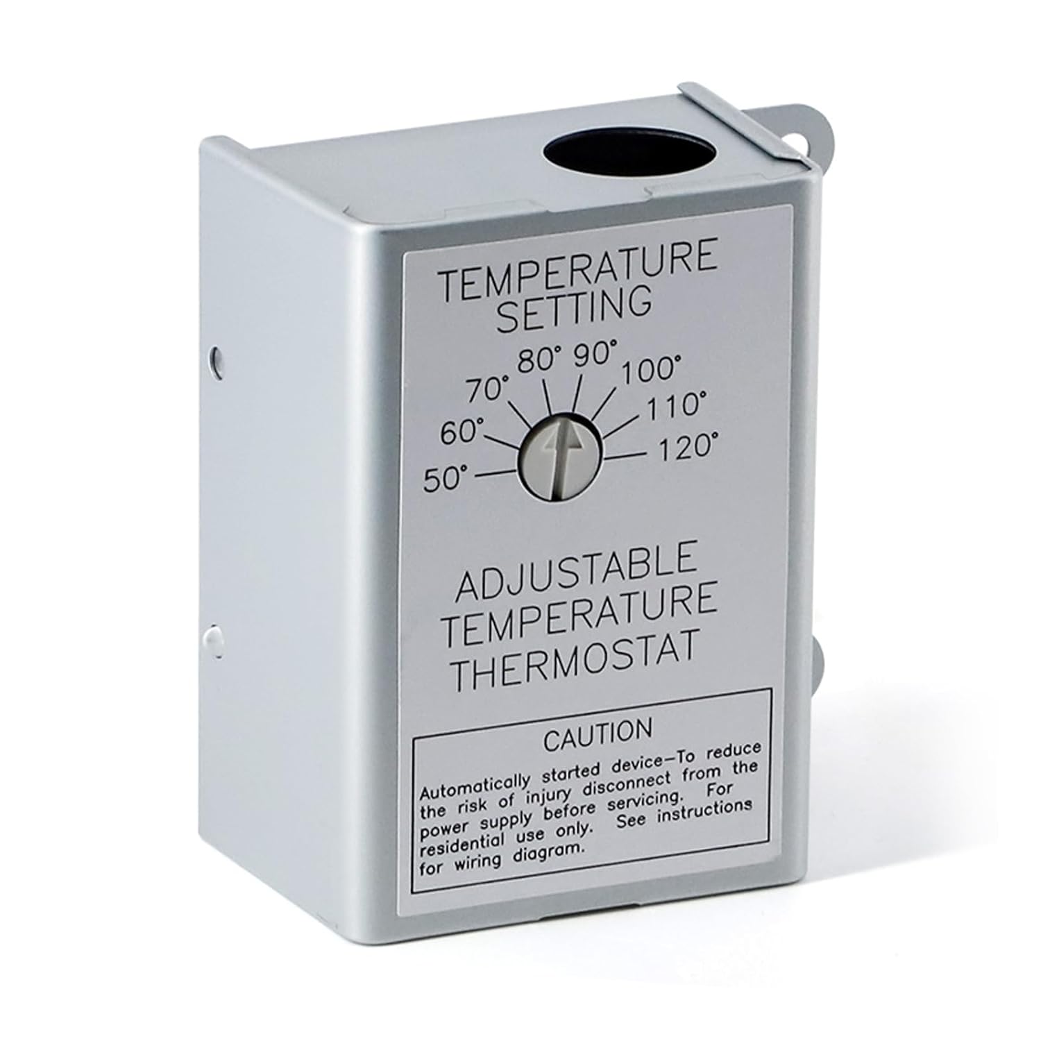 Criditpid F0510B2944 Power Vent Attic Fan Motor & 58033 Adjustable Thermostat Switch Kit.