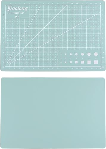 HARFINGTON 2 alfombrillas de corte autorreparables A5 de 9 x 6 pulgadas, tabla de cortar de doble cara para manualidades, trabajo de arte, corte de