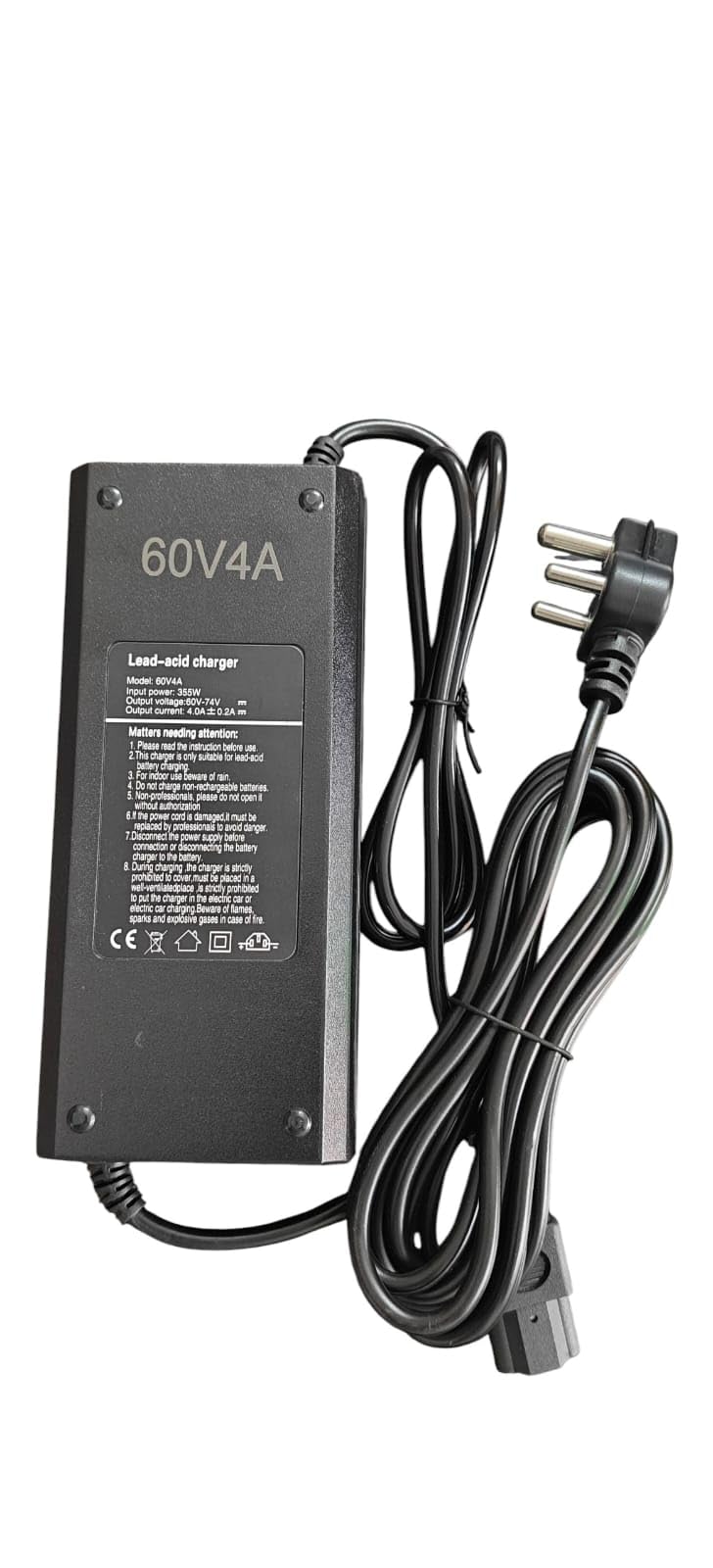 EV Scooter Lead-Acid Battery Charger 60V 4A | 355W Input Power, Output 60V-74V-image-16