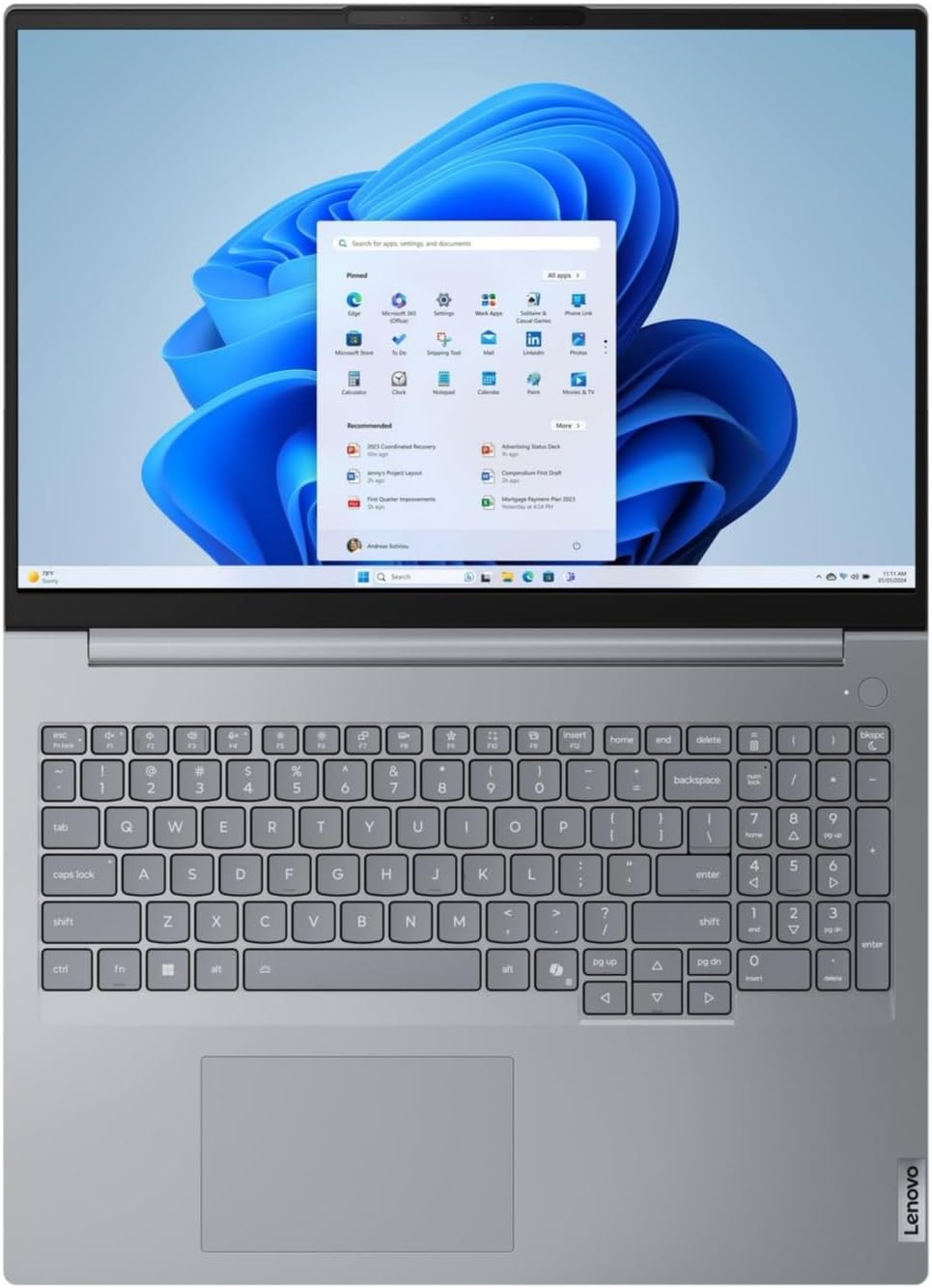 Lenovo ThinkBook 16 Gen 8 Business Laptop 2026, 16" WUXGA, Intel Core 5 210H 8-Core (Beats i5-13420H), 16GB DDR5 RAM, 512GB PCIe Gen4 SSD, FPReader, Cam, RJ45, Wi-Fi 6E, Backlit Keyboard, Win 11 Pro