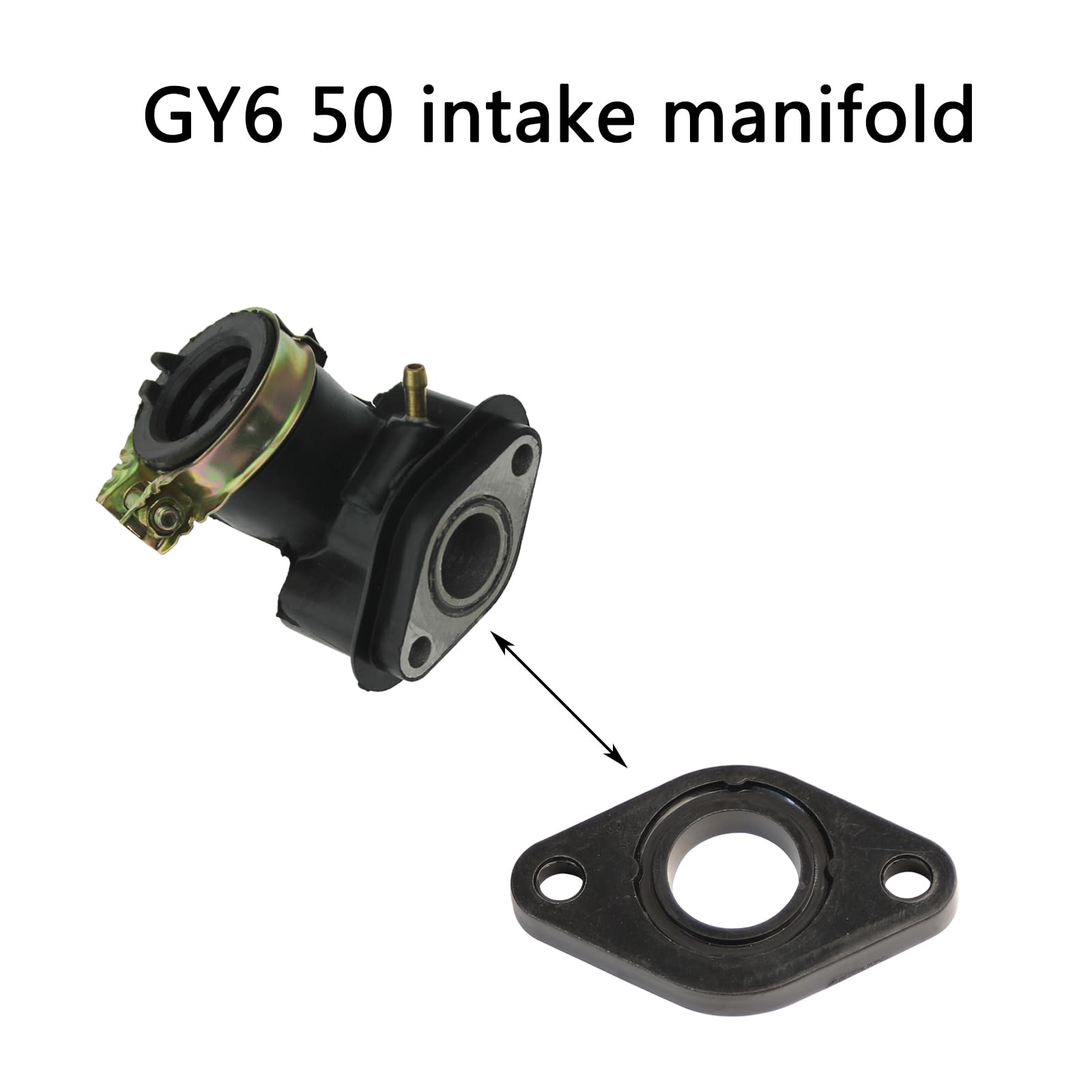Joints De Collecteur D'admission Pour Scooter 50cc - Lot De 4 En Bakélite & Caoutchouc - 60x17x6 Mm - Compatible ATU, GY650