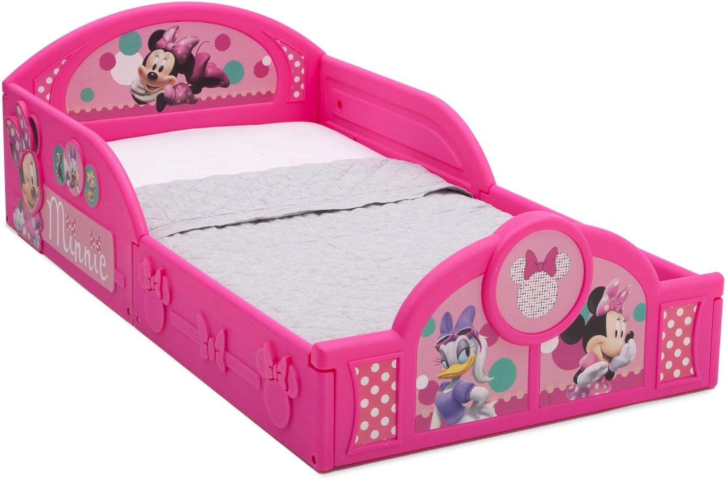 Delta Children Minnie Mouse Plastic Sleep and Play Toddler Bed