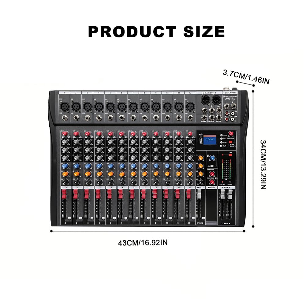 AUDIOPHONY MPX12 - 12 kanaals mengpaneel - per stuk AUDIOPHONY MPX12 - 12 kanaals mengpaneel - per stuk