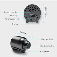 Dioche WiFi Mini Kamera 1080P HD Éjjellátó Biztonsági Kamera Mozgásérzékelővel Okostelefon Távfelügyelethez Beltéri Használatra 6
