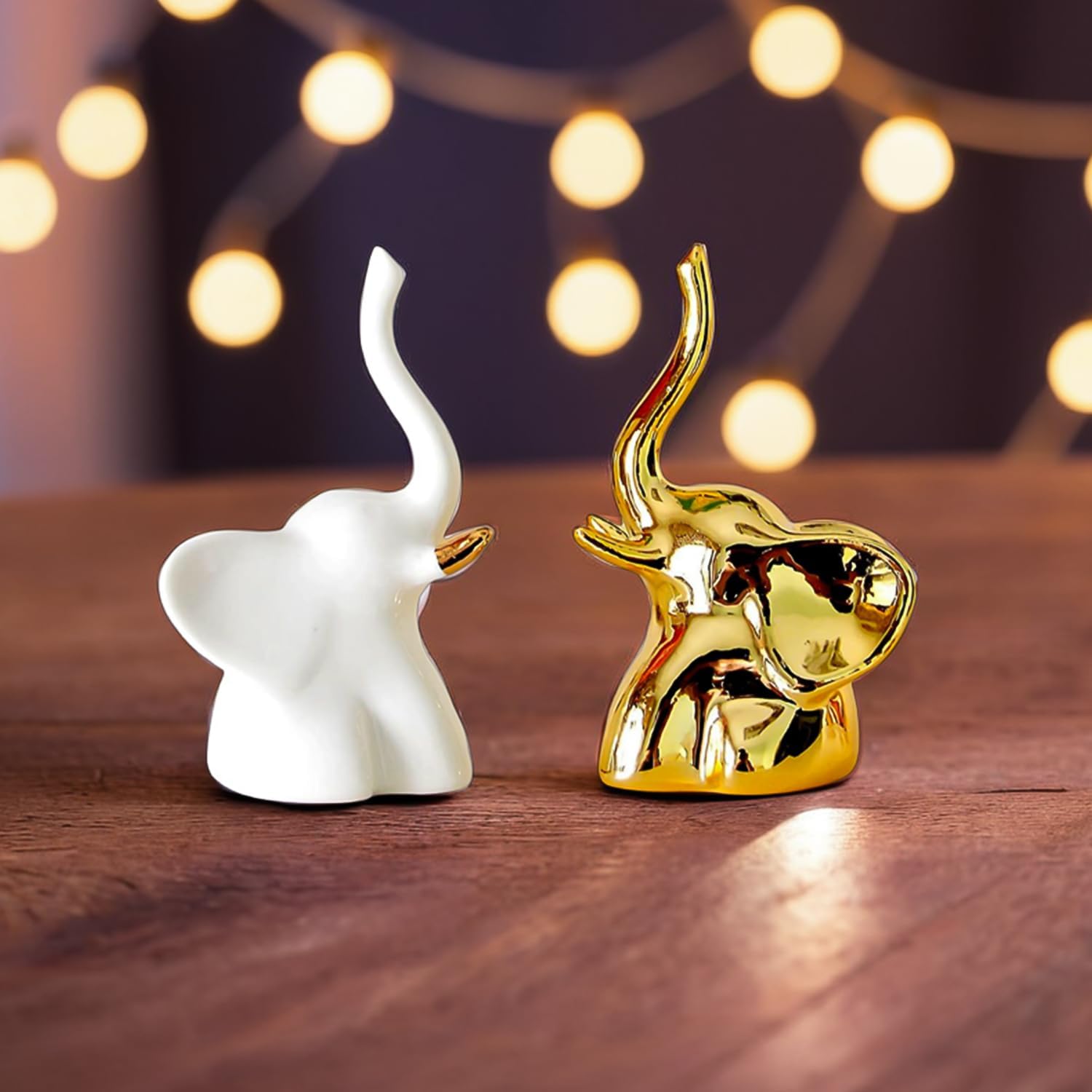 Ekhasa Elephant Show Pieces for Home Decor Living Room Decorative Items | Cute Showpieces Gift Item for Decoration | Center Table Tv Showcase Shelf Office Desk Interior Artifacts Statue Figurines