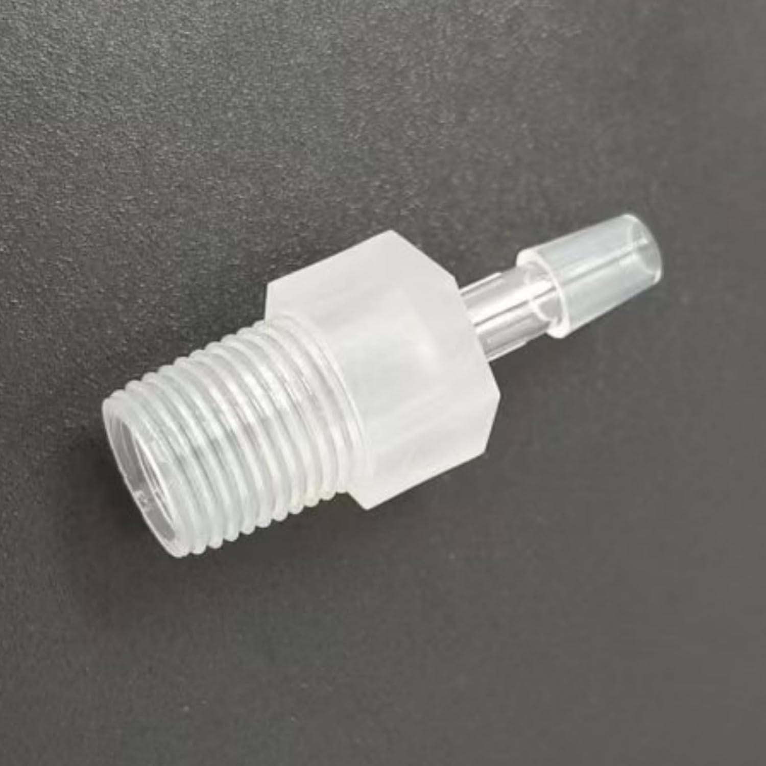 Plastic Hose Barb Fitting 5/32" Barbed to 1/8R Male Thread Adapter Connector Pipe Fittings Laboratory Biochemical Analytical Instruments Food Machinery × 50