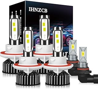 Fit For Ford F250 F350 F450 F550 Super Duty 2005-2022 LED Headlight Bulbs Combo H13/9008 High Low Beam Headlight + 9145 Fog Light Bulbs,Super Bright Conversion Kits,6pcs LED Bulbs