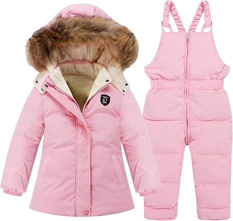 toddler baby boys girls winter snowsuit coat kids snow pants jacket suit clothes