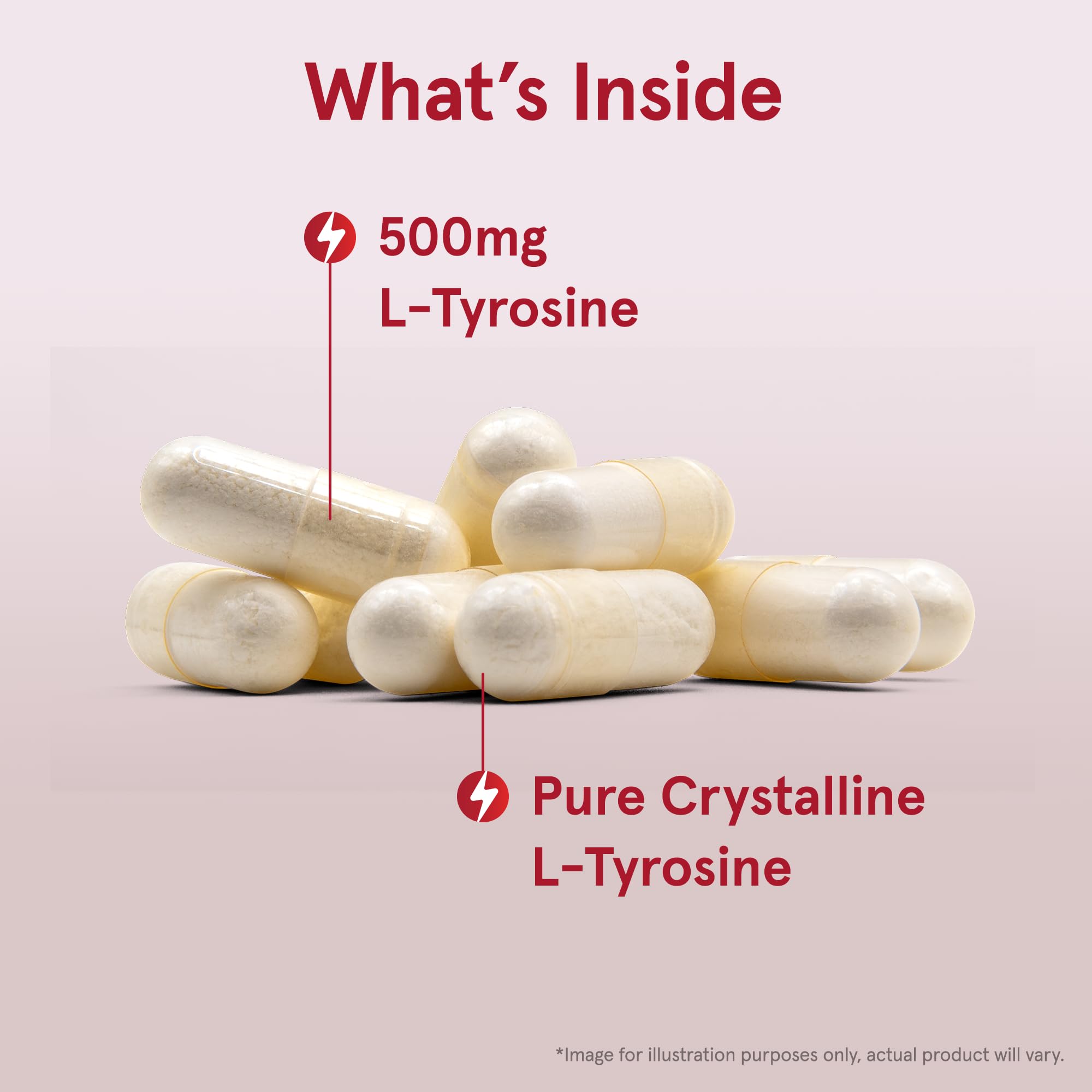Jarrow L-Tyrosine 500 mg, Dietary Supplement, 100 Capsules — Amazon image 3