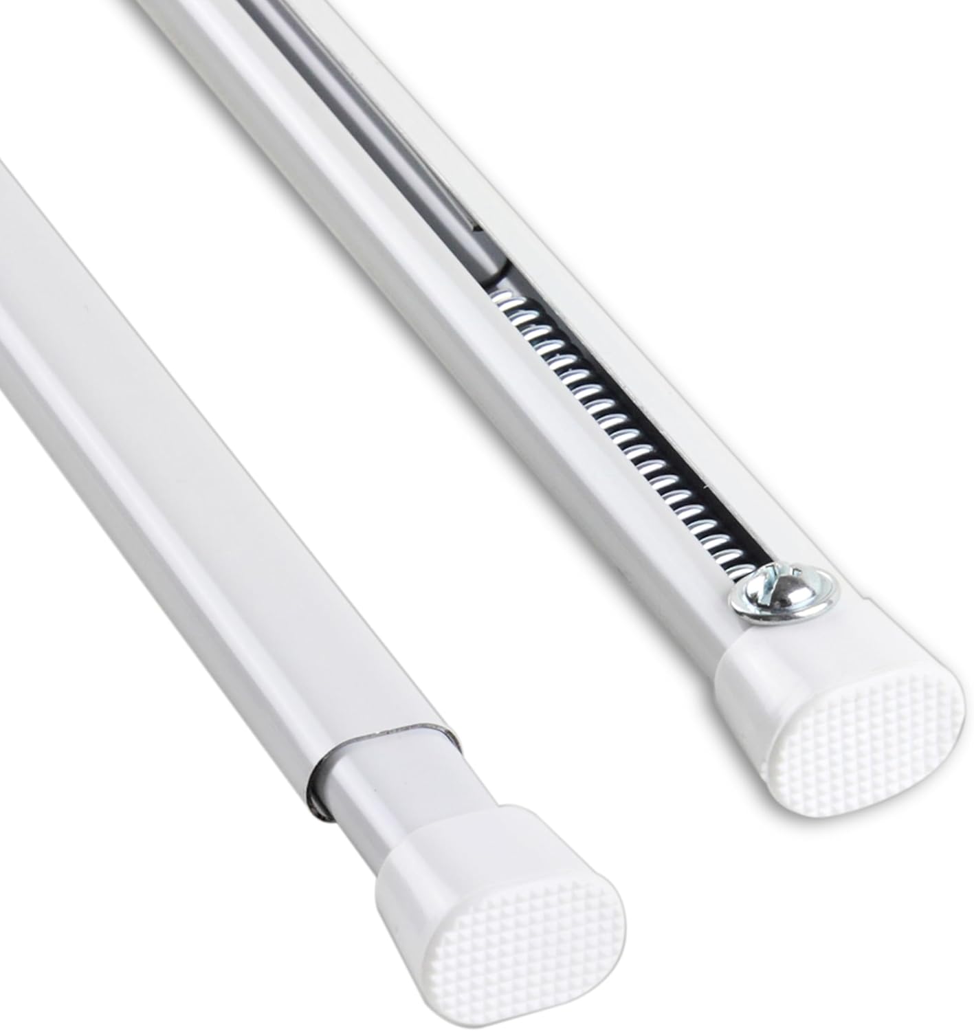 Rod Desyne SPBX-O36-1 Oval Spring Tension Rod, 36-60 inch, White 36-60 inch White