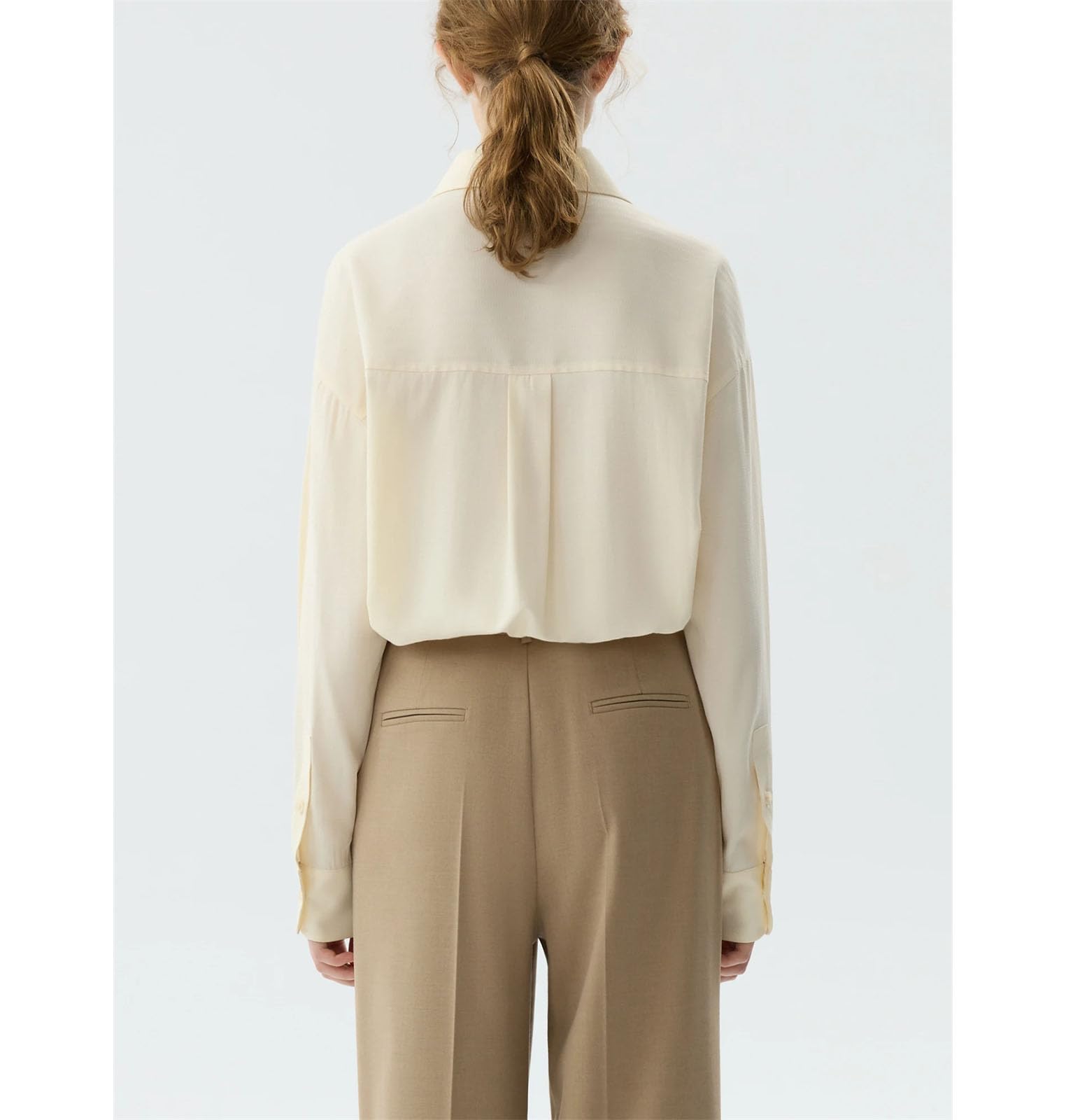 Chemise ample décontractée à rayures foncées rétro pour femme