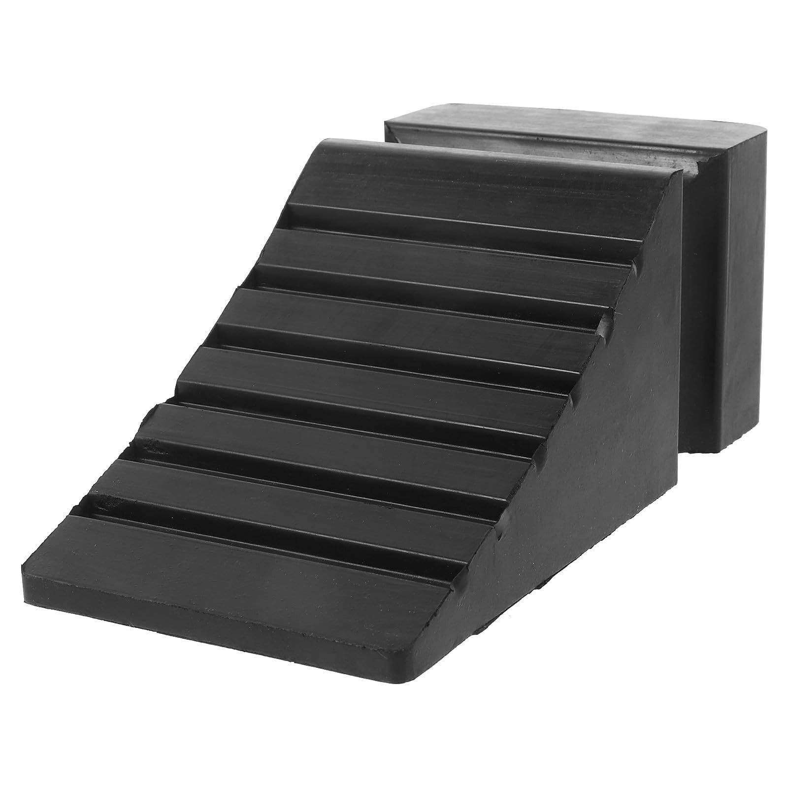 Calzo de Goma para Rueda de Automóvil Portátil Negro