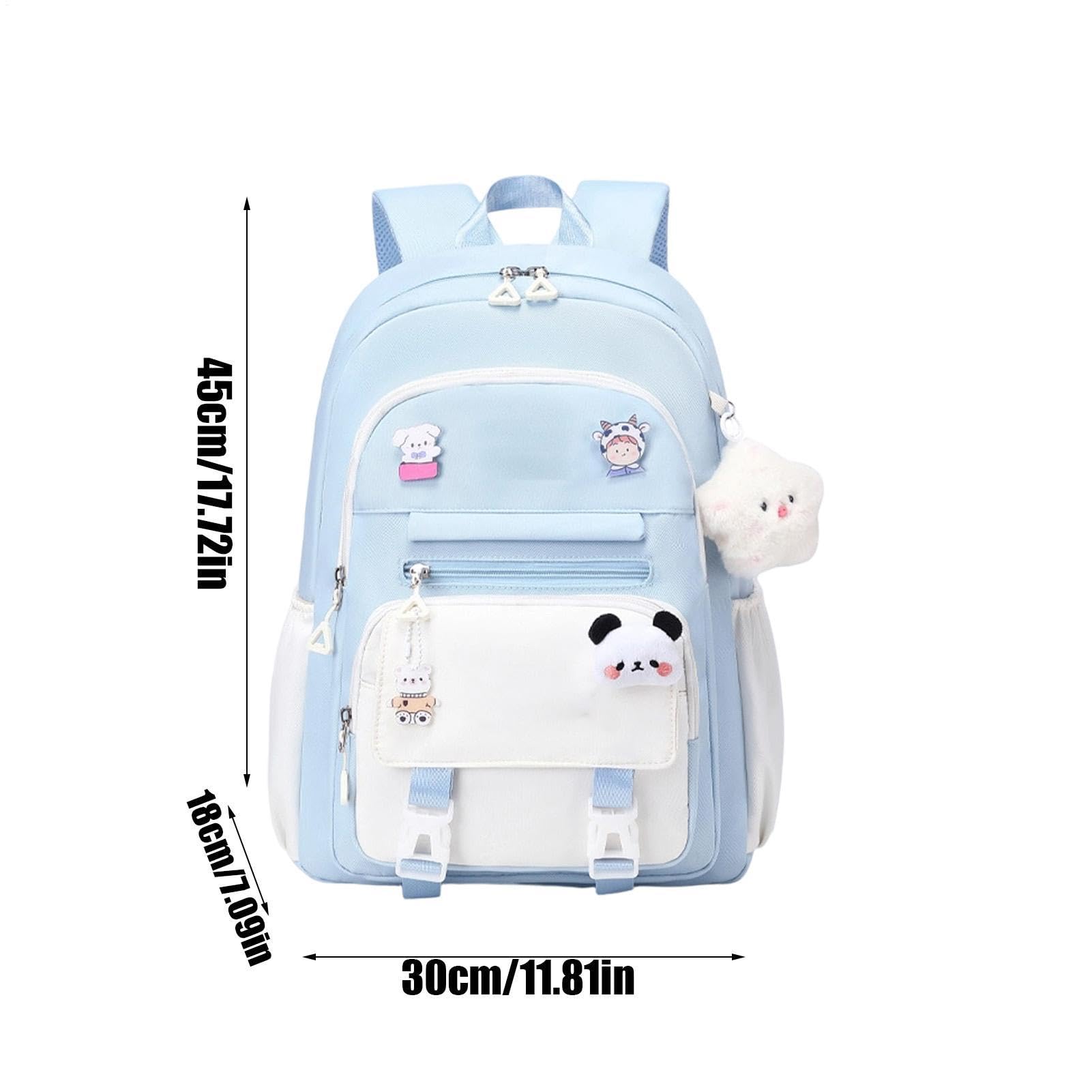 Zaino per bambini per ragazze, zaino per la scuola impermeabile con, Nero , Siehe Beschreibung, Vedi descrizione | Zaino per la scuola per studenti, aule, picnic e viaggi su strada, campeggio, viaggi, escursioni, sport