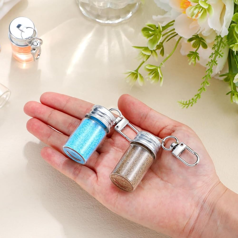 Flacons en Verre 7 ML - Porte-clés36 pièces Bouteilles à vœux
