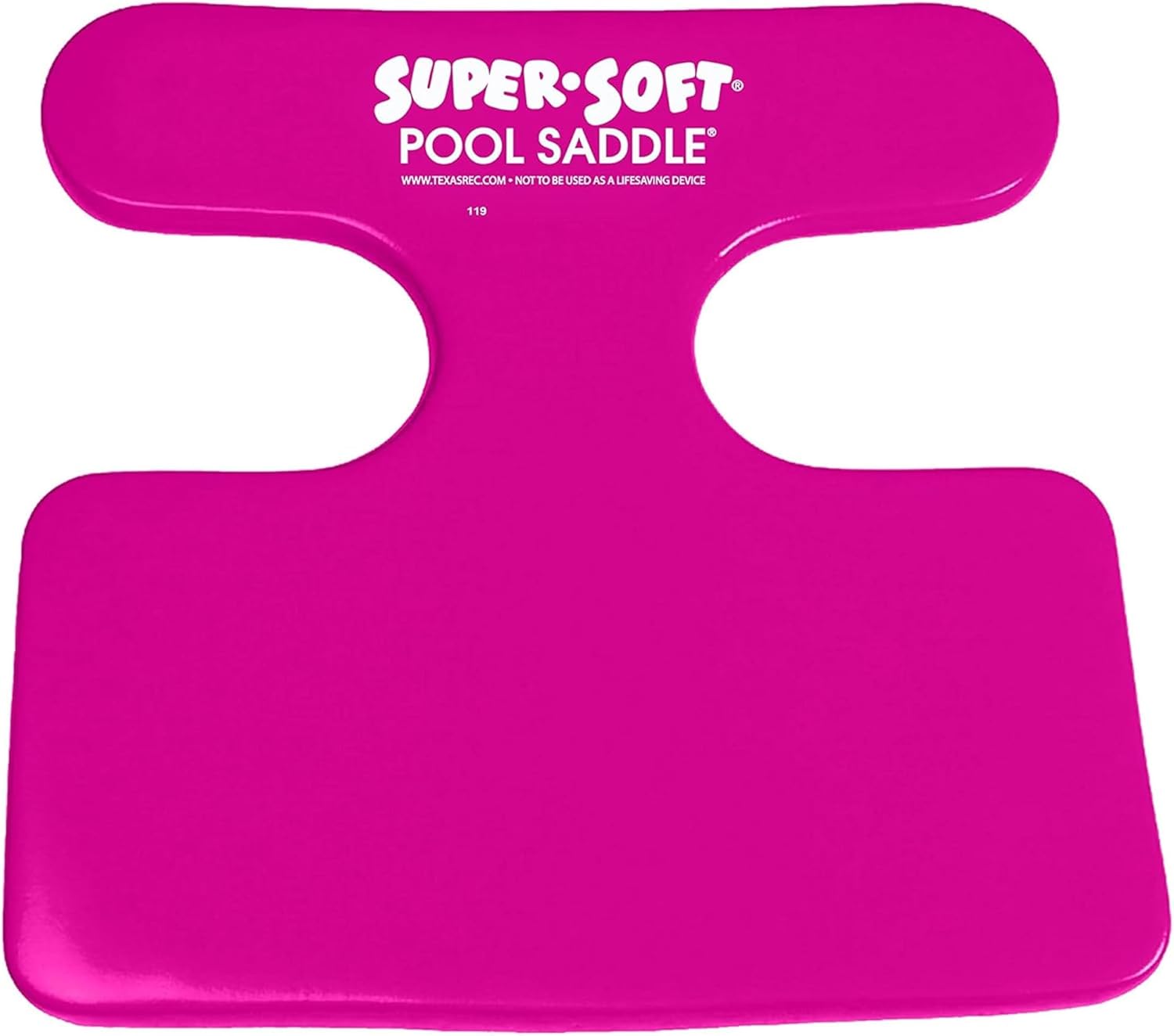 TRC Recreation 8590135 Super Soft Pool Saddle, 21" × 21" Wide - Flamingo Pink