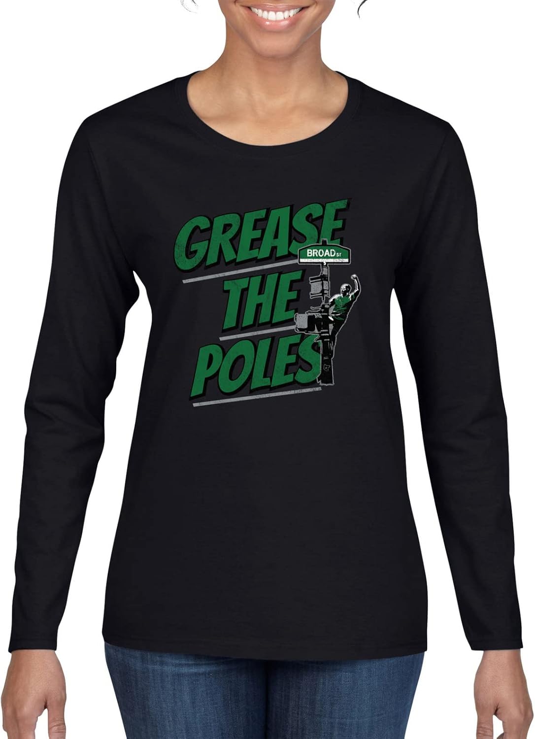 Wild Bobby Philadelphia Fan | PHI Fantasy Football Sports Womens Graphic Long Sleeve T-Shirt