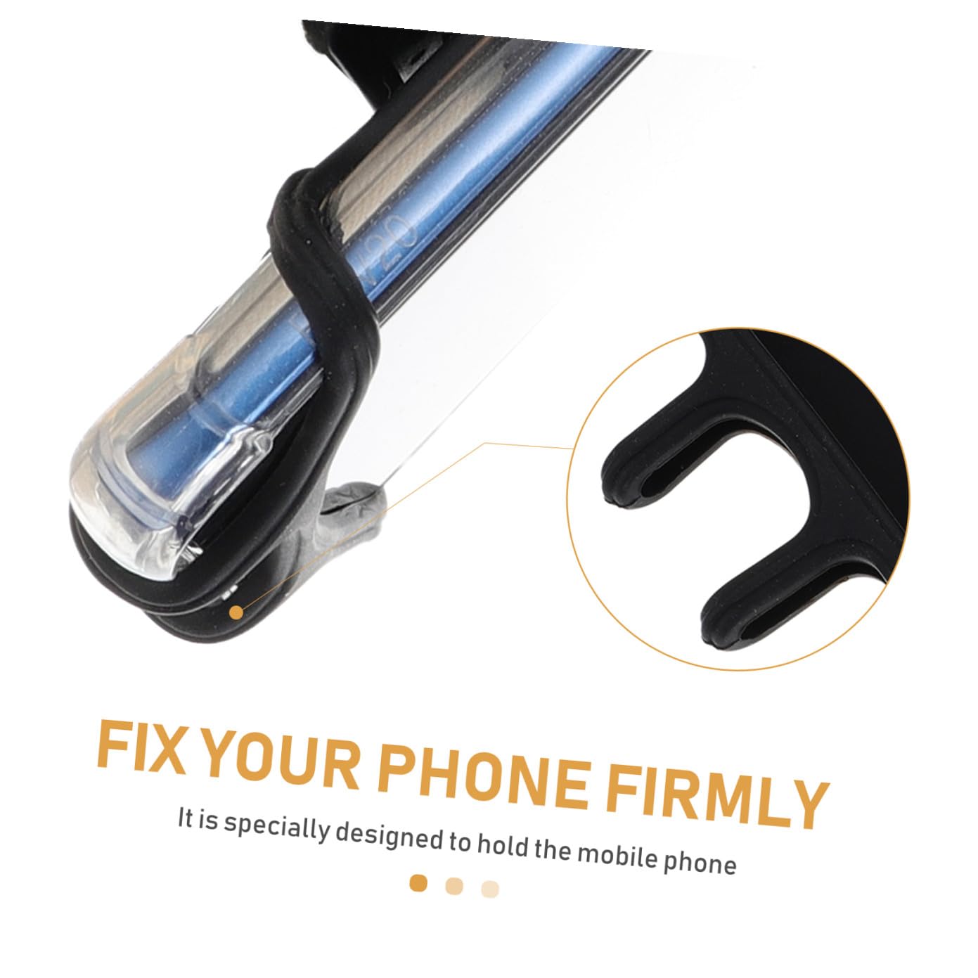 NUOBESTY 16 Pezzi braccialetto del cellulare braccio del cellulare piccolo cinghia del telefono bande Canda per cellulare cinturino da polso per telefono Gel di silice Black