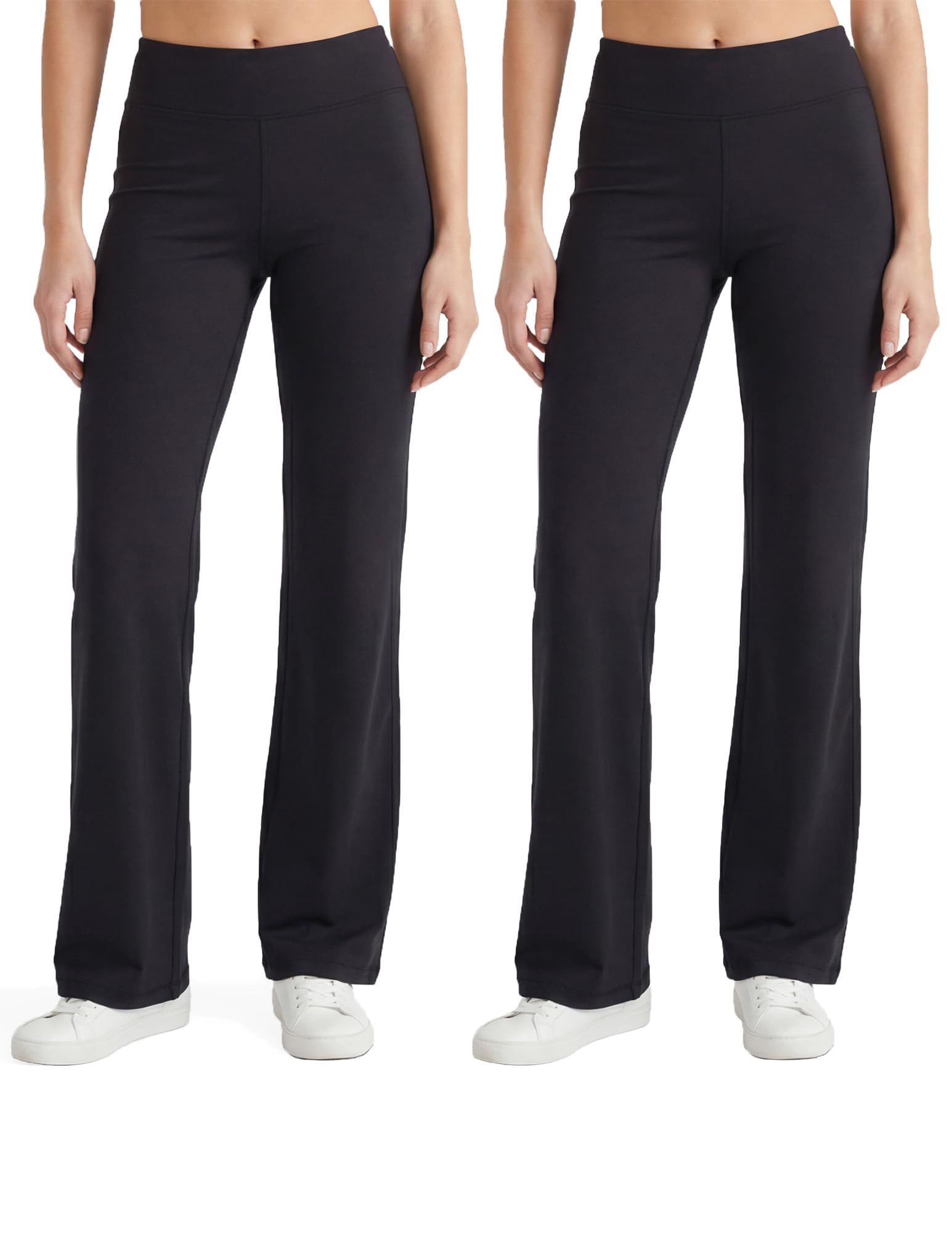 No nonsense Lounge Yoga Pants for Women, Flared Cotton Leggings