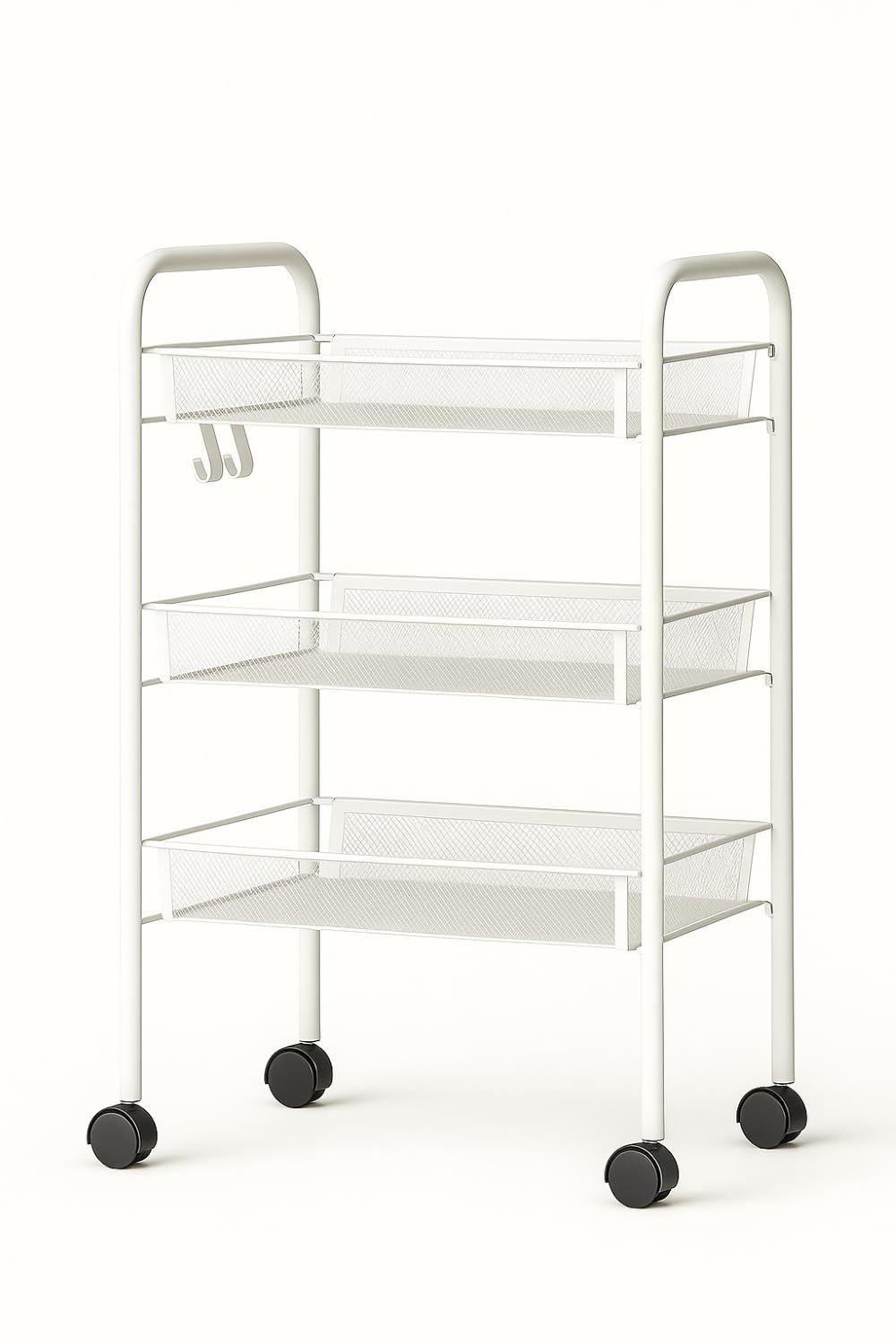 Organizador rectangular de 3 niveles metálico para ganar espacio en habitaciones pequeñas