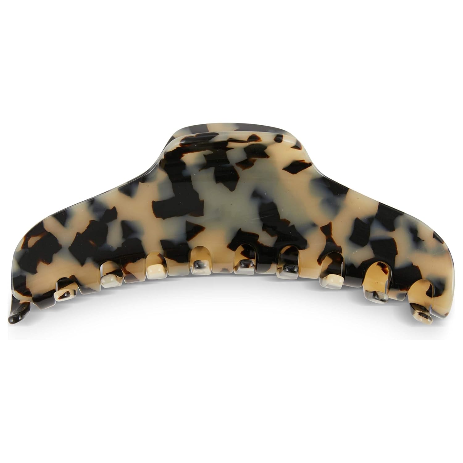 Allure Emmeline French Jumbo Jaw Clip, Large Hair Clip for Thick Hair - Tokyo Black