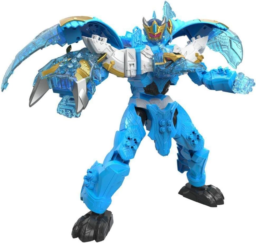 Power Rangers Dino Ptera Freeze Zord for Kids Ages 4 and Up Morphing Dino Robot Zord with Zord Link Mix-and-Match Custom Build System