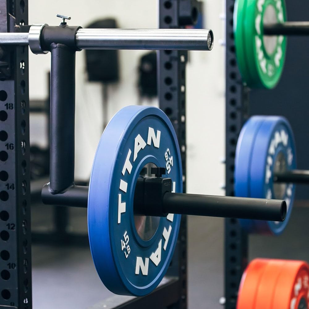 Amazon | Titan Fitnessキャンバーバーアタッチメント、ドロップ高さ15