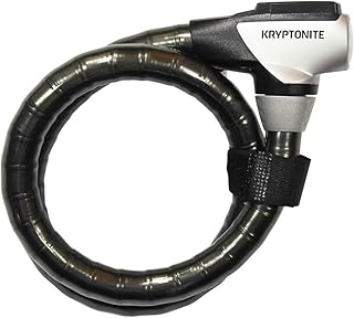 Kryptonite 3500463 Kryptoflex 2010 Armored Key Cable Locks, 100 cm, Black