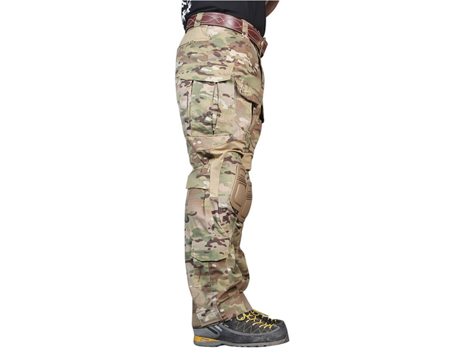 Homme Tenues de Combat Pantalon Militaire Paintball Gen3 Tactique Pantalon et Genouillères Multicam MC