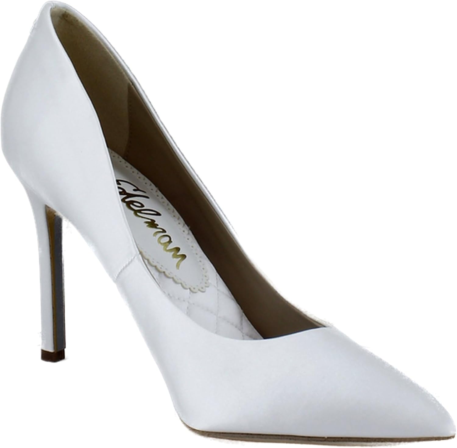 Sam Edelman Women's Hazel Pump, Bright White Satin, 7.5 - Image 7