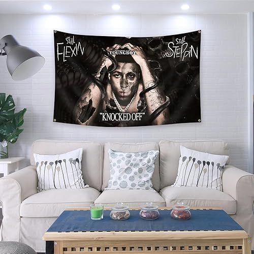 Miniatura 2 de ENMOON Youngboy - Tapiz de 3 x 5 pies para colgar en la pared, decoración del hogar, manta de pared, tapiz para el hogar, dormitorio, decoración