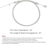 Vista 3 de AICEL Cable de acelerador trenzado de 36 pulgadas, compatible con motor LS1 97-07 4.8L 5.3L 5.7L 6.0L, kit de reparación de cable de acelerador