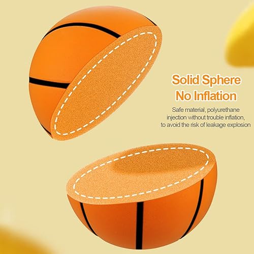 Miniatura 5 de Dribble Dream Silent Basketball 29.5, 2025 Nueva actualización 3D de entrenamiento en interiores, bola silenciosa, regalo de espuma para jóvenes