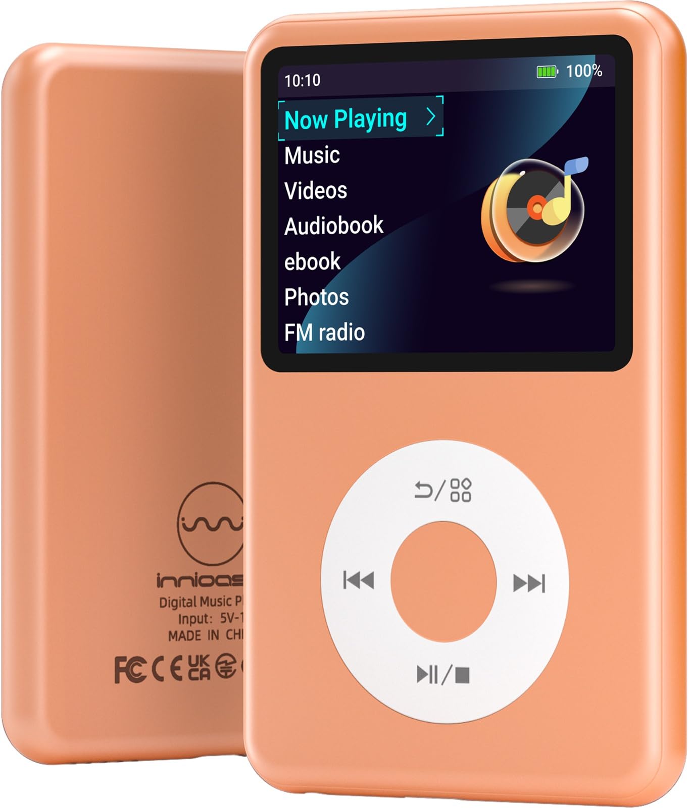 64Gb Mp3 Player with Bluetooth Y1 Portable Music Digital Players Supports Playlist Audiobook Video Nice Gadget for Kids Orange-picture-28