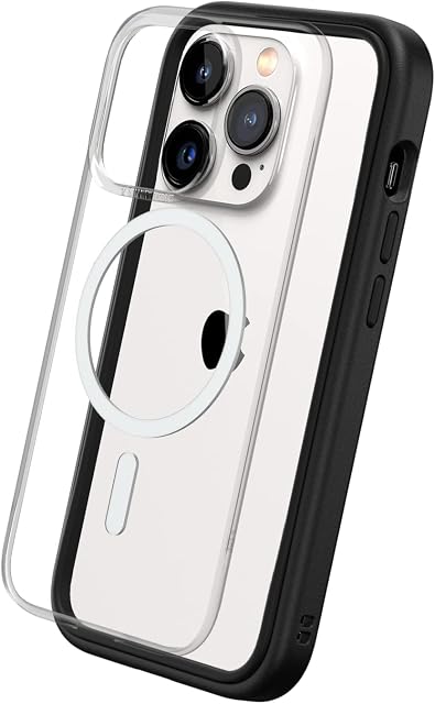 RHINOSHIELD Modular Case Compatible with MagSafe for [iPhone 14 Pro] | Mod NX - Superior Magnetic Pull Force, Customizable Heavy Duty Protective Cover 3.5M / 11ft Drop Protection - Black