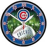 MLB 2934214 Chicago Cubs Round Wall Clock, 12.75'